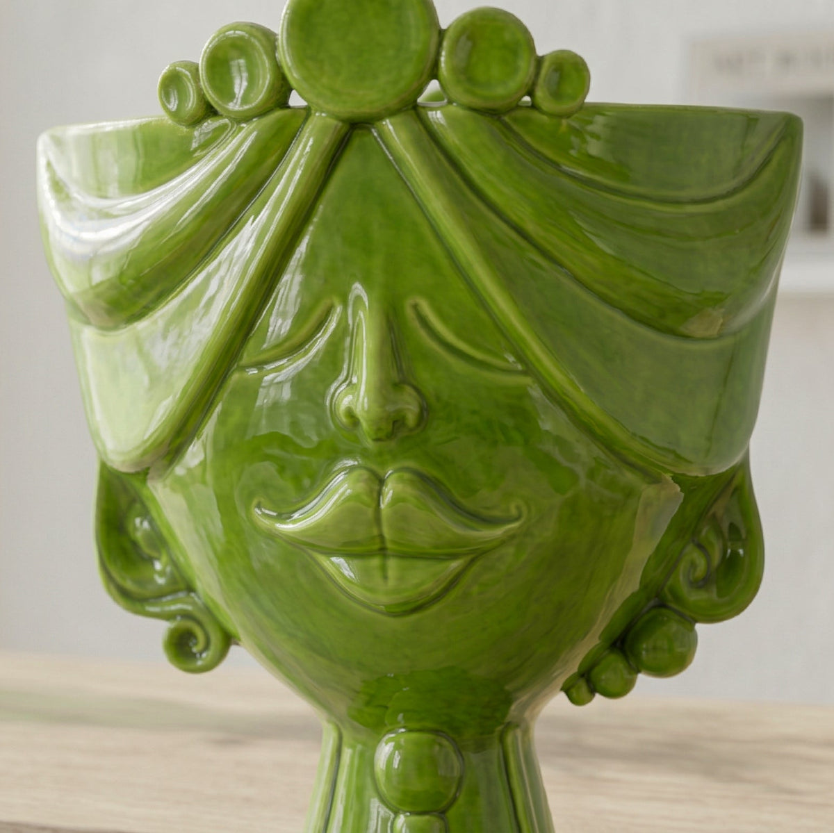 Zahira Cabeza de Moro H 30 cm, Mujer – Testa di Moro de Caltagirone, Sicilia