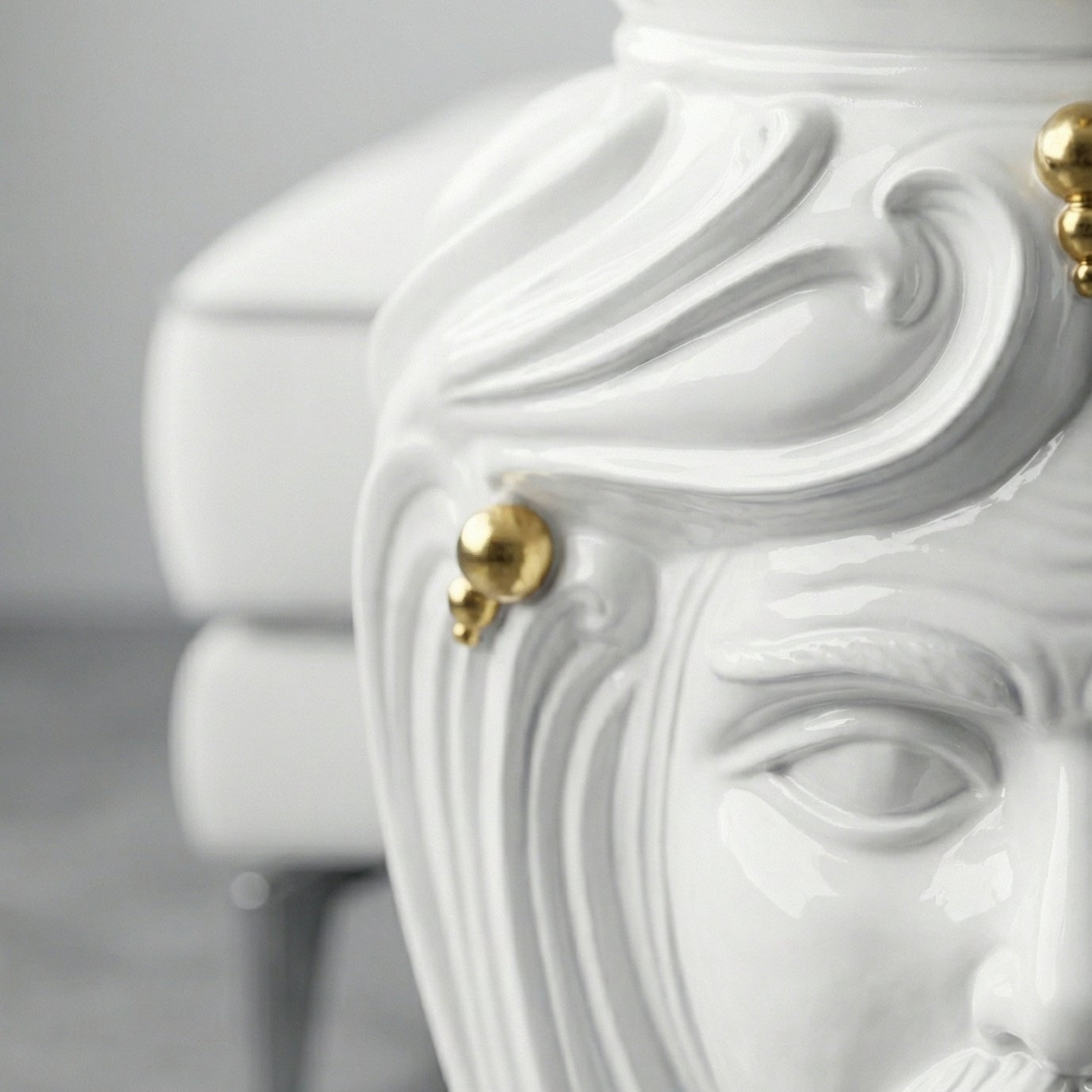 Sizilianischer Keramik-Pouf – Caltagirone Keramik – sizilianisches Kunsthandwerk