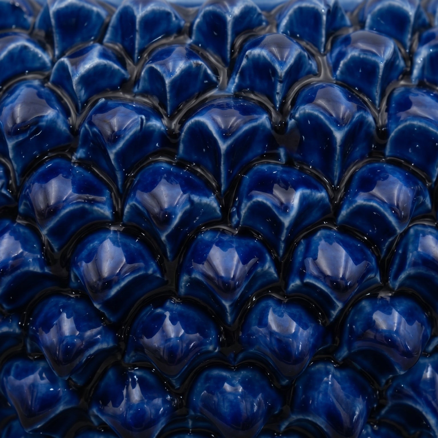 Pine Cone Cachepot – Italian ceramic from Caltagirone, Sicily