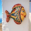 Fish to hang in colored Caltagirone ceramic with fish decoration