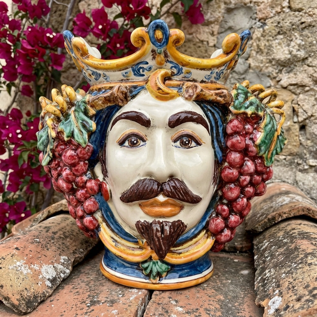 Head h 25 with grapes blue/orange male