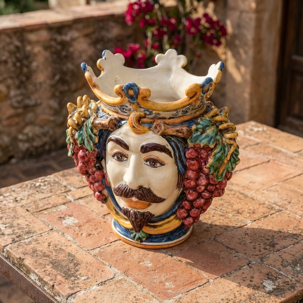 Head h 25 with grapes blue/orange male