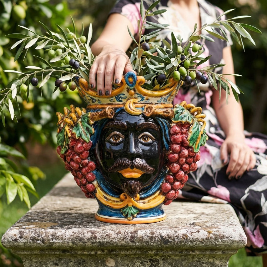 Head h 25 with grapes blue/orange male