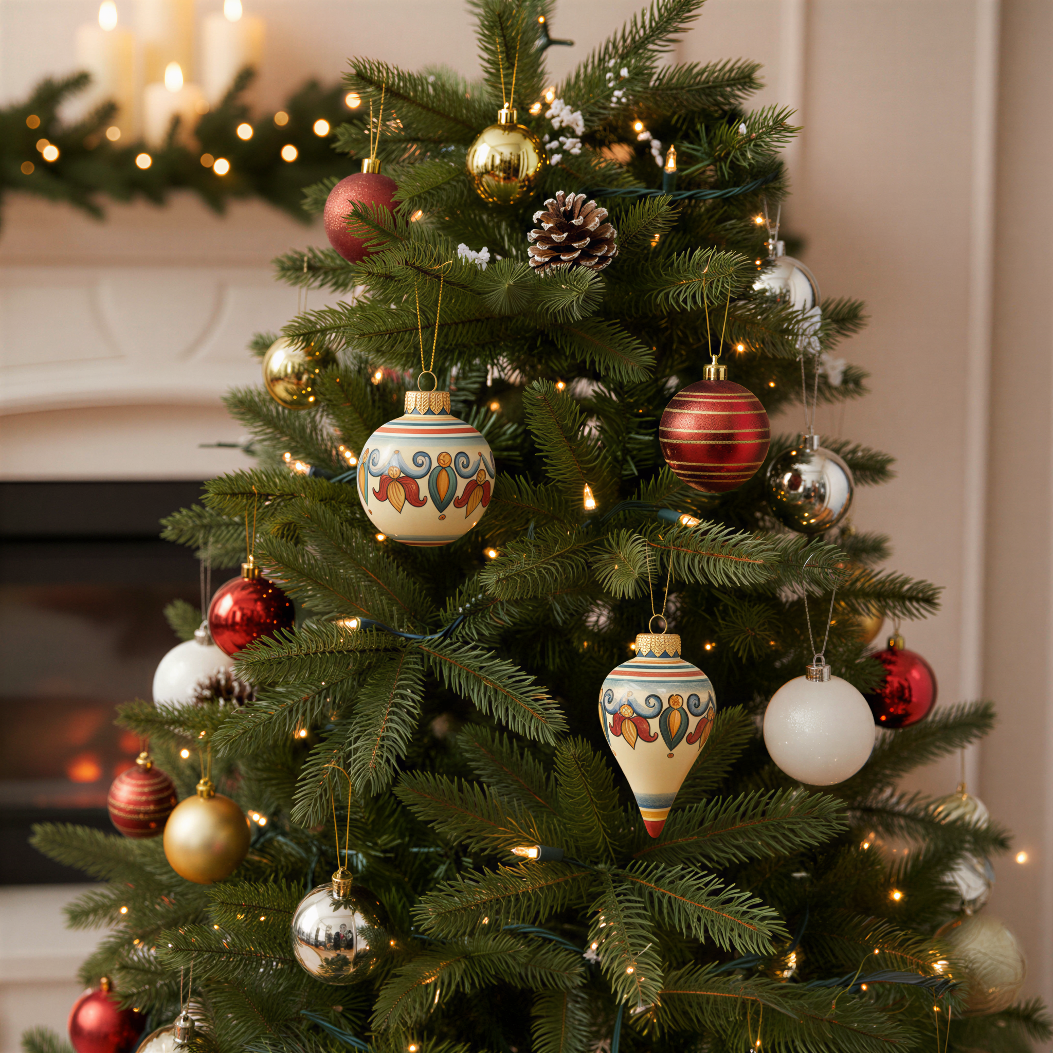 Christmas ball Ø 8 sicily - Christmas in Caltagirone