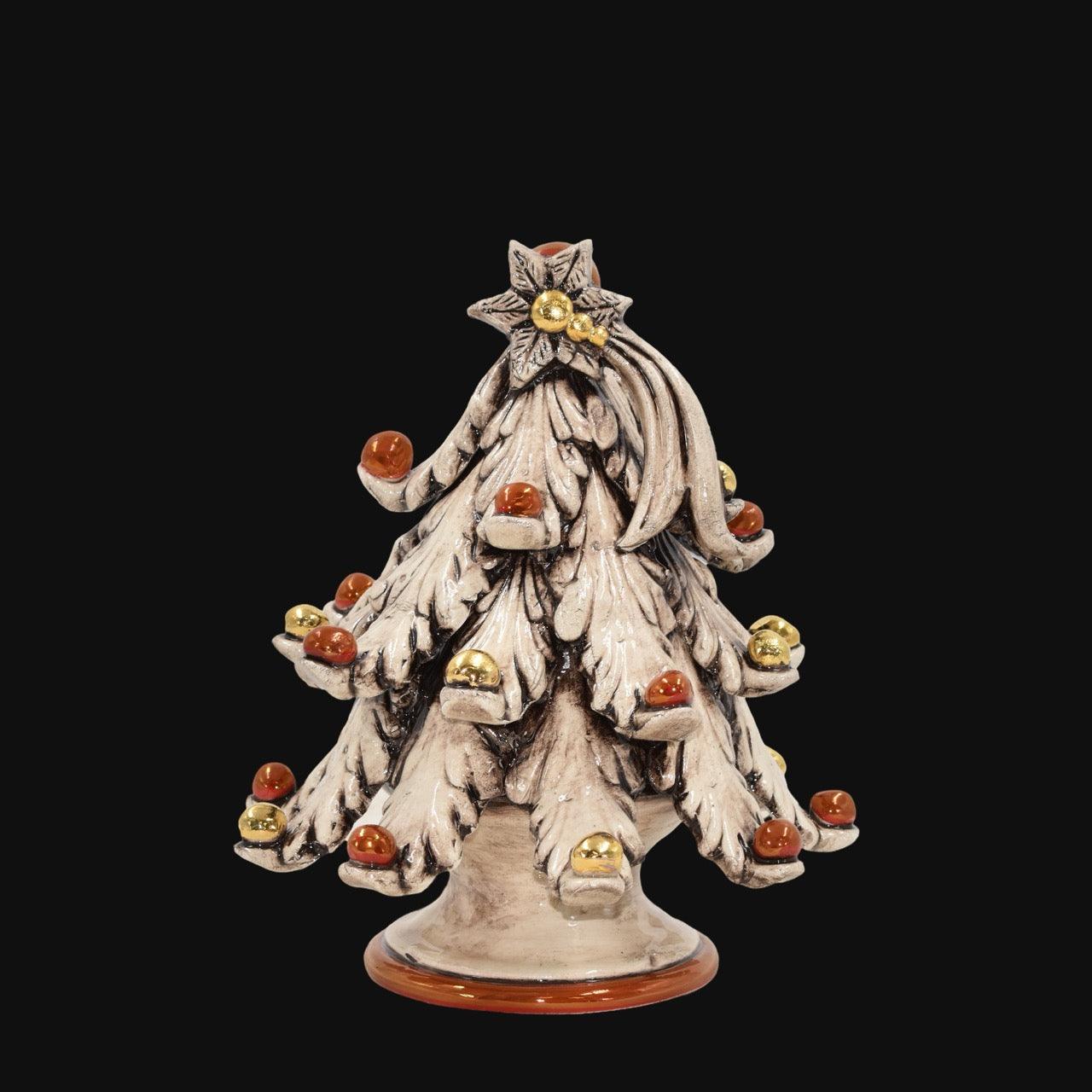 Albero di Natale Madreperla Oro e Lustri - Ceramiche di Caltagirone Sofia