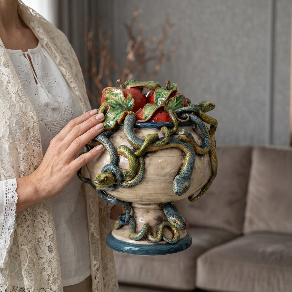 Alzata Eden H 26 cm - Linea Giardini dell'Eden