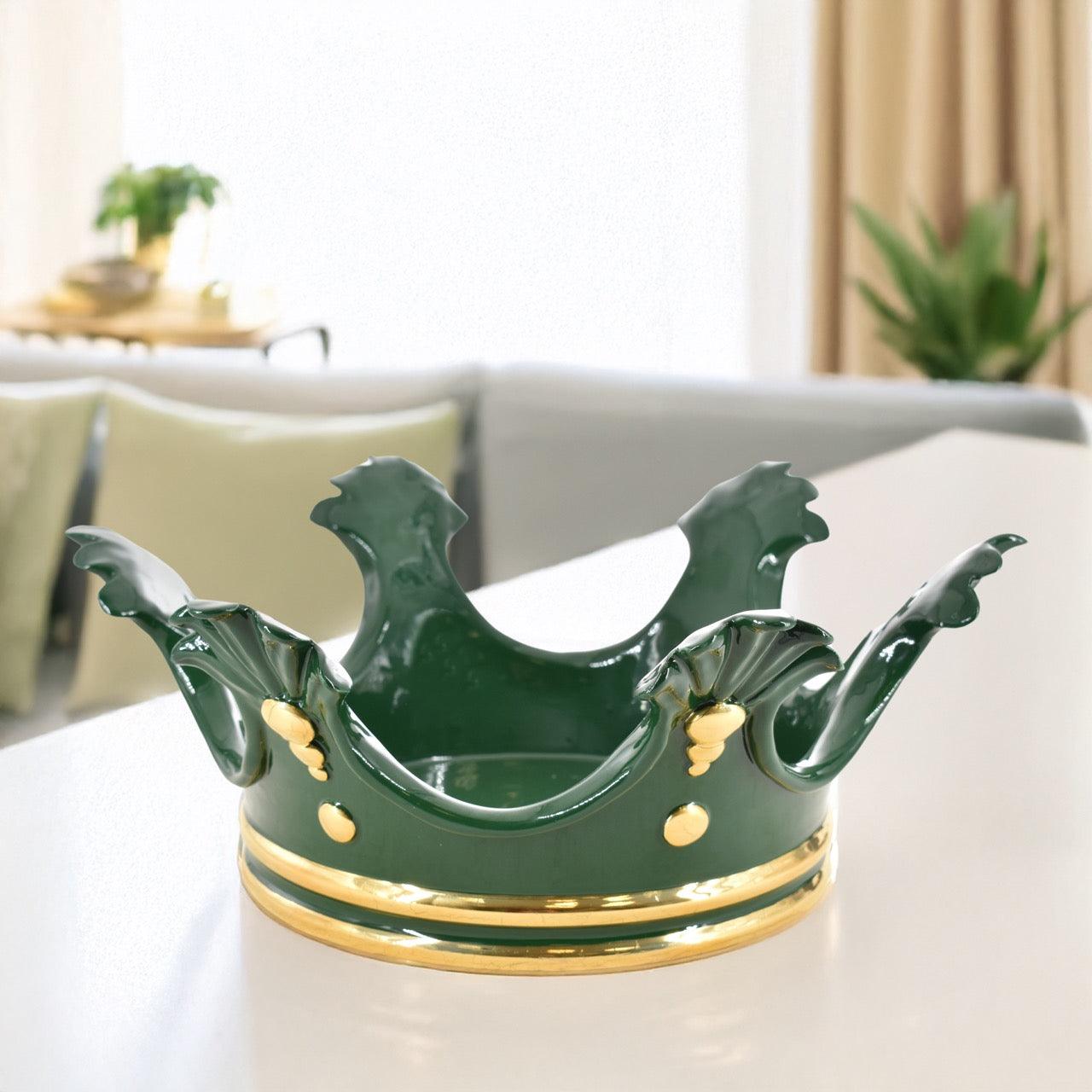 Corona svuota tasche d. 27 cm Verd'oro - Ceramiche di Caltagirone Sofia