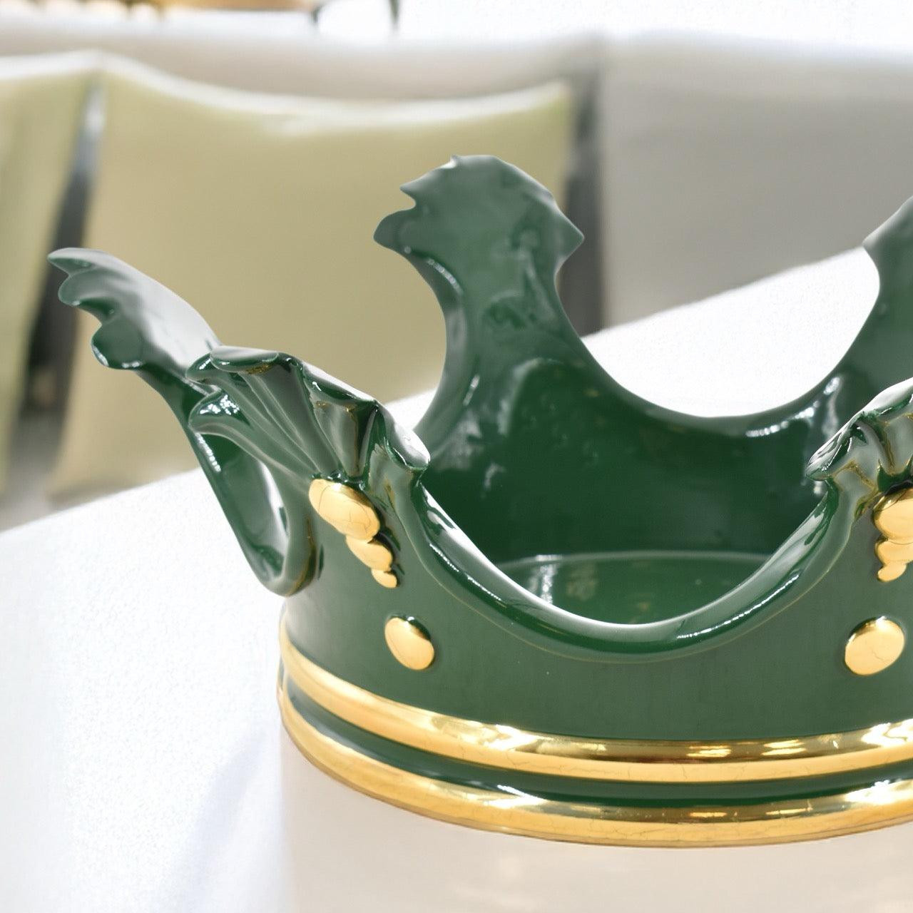 Corona svuota tasche d. 27 cm Verd'oro - Ceramiche di Caltagirone Sofia