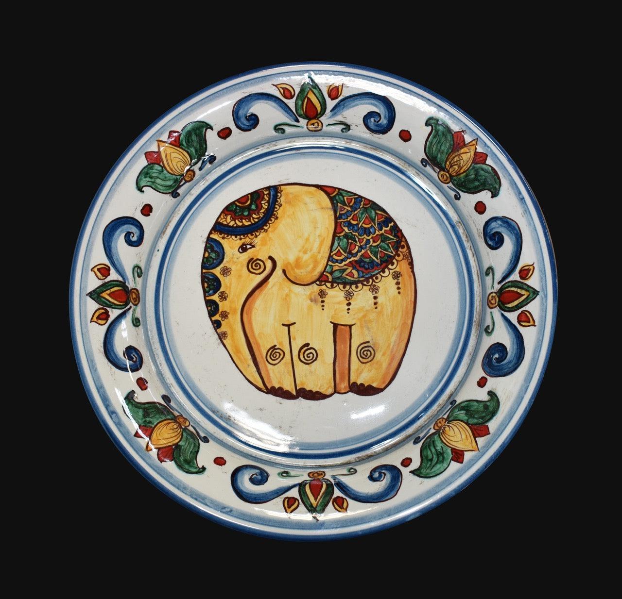 Fangotto Decoro Elefante in ceramica di Caltagirone - Ceramiche di Caltagirone Sofia