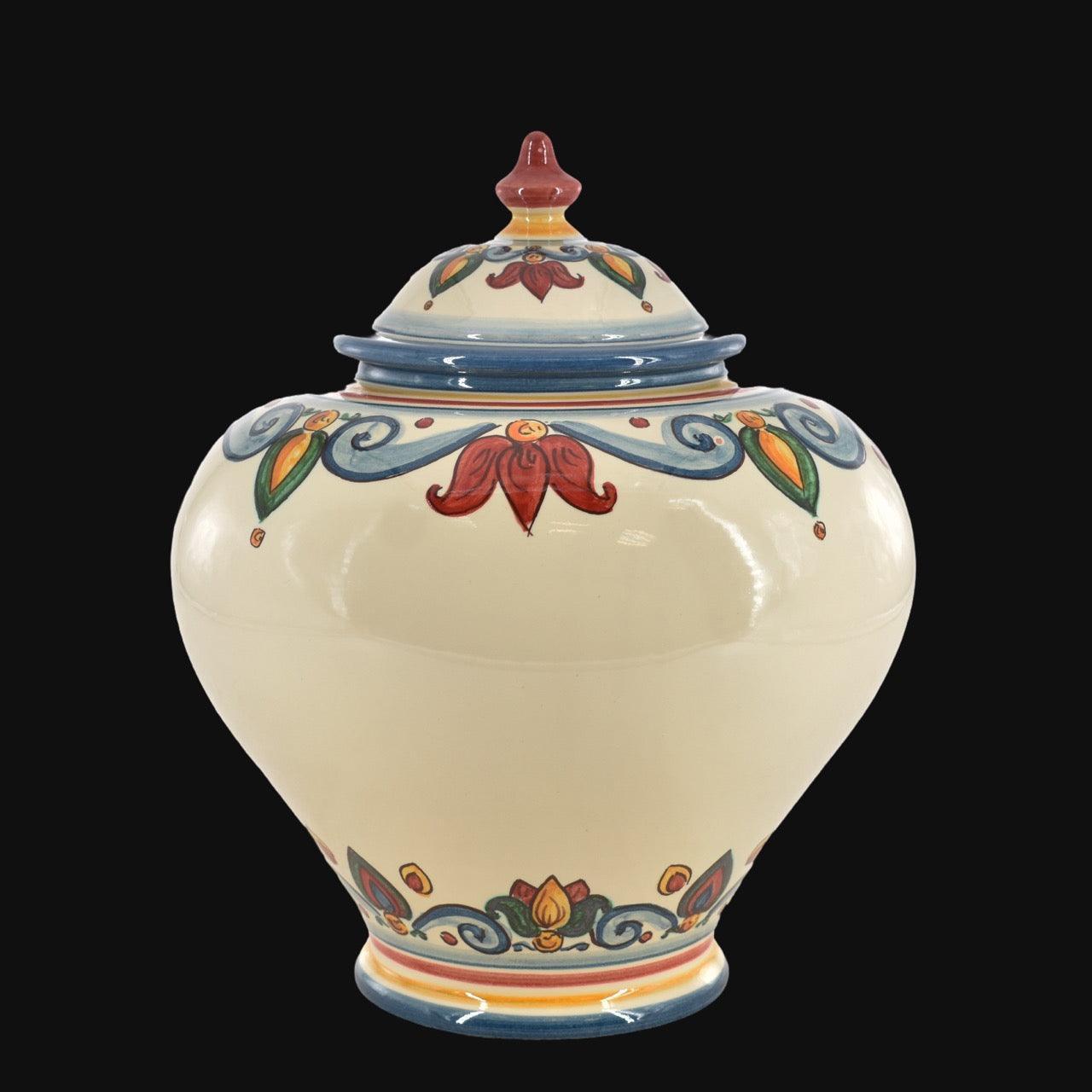 Potiche h 25 decoro sicily - Sofia Ceramiche di Caltagirone - Ceramiche di Caltagirone Sofia