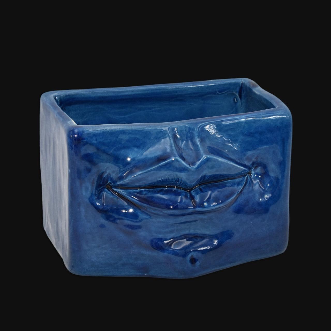 Scatola con espressione blu intenso - Ceramica artistica di Caltagirone - Ceramiche di Caltagirone Sofia
