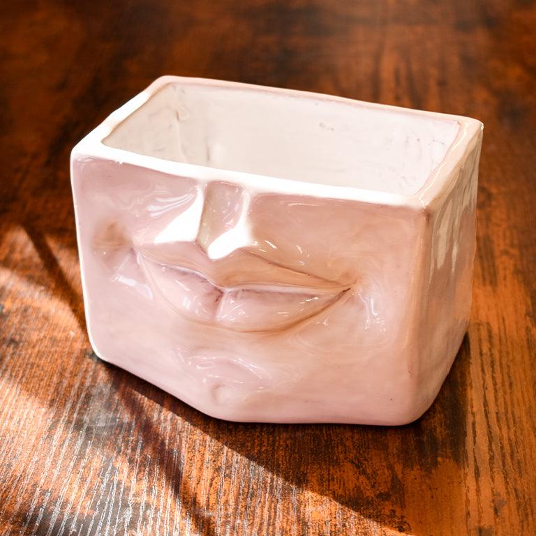 Scatola con espressione white line - Ceramica artistica di Caltagirone - Ceramiche di Caltagirone Sofia