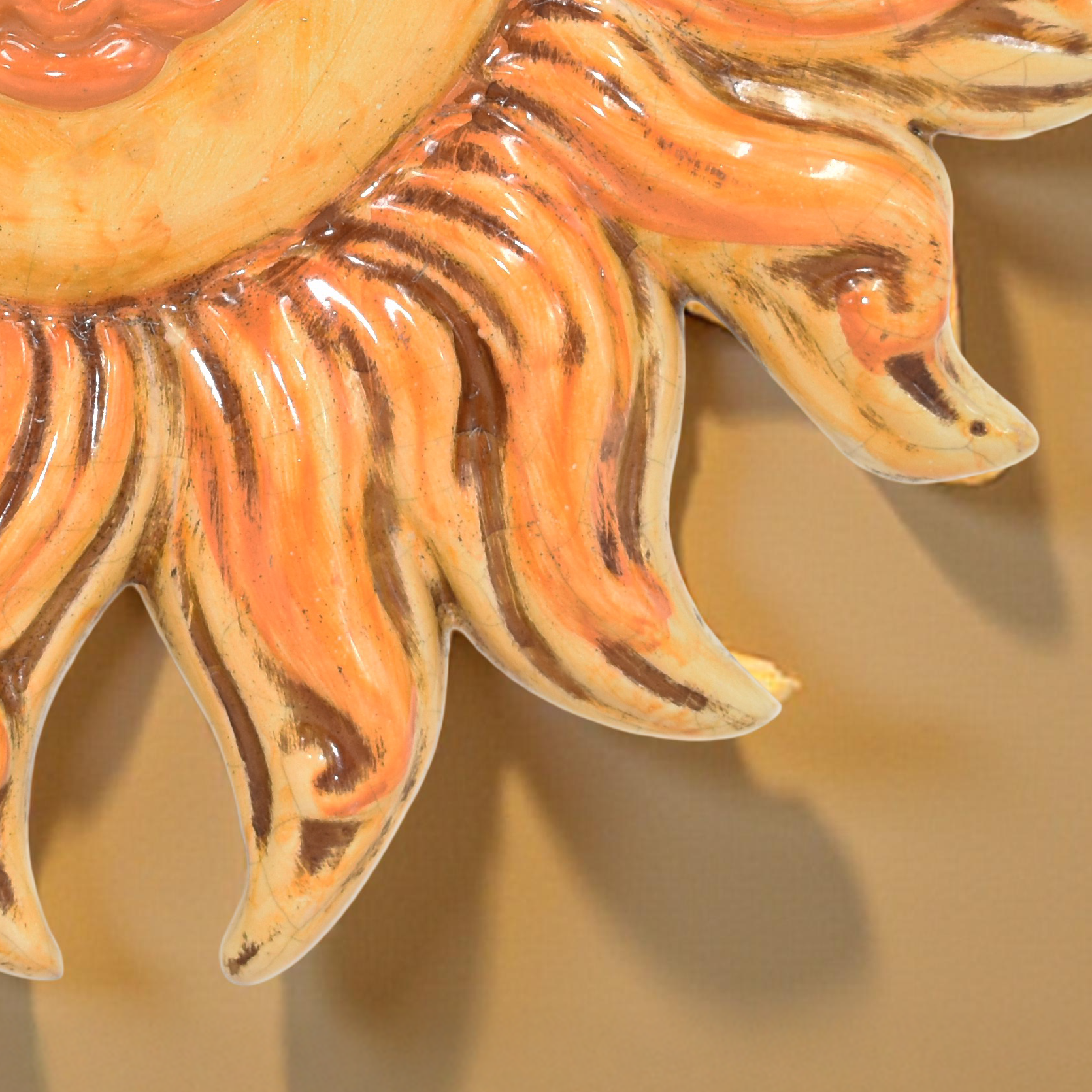 Sole in Ceramica di Caltagirone - Raggi in Diametro 18 cm e 27 cm - Ceramiche di Caltagirone Sofia