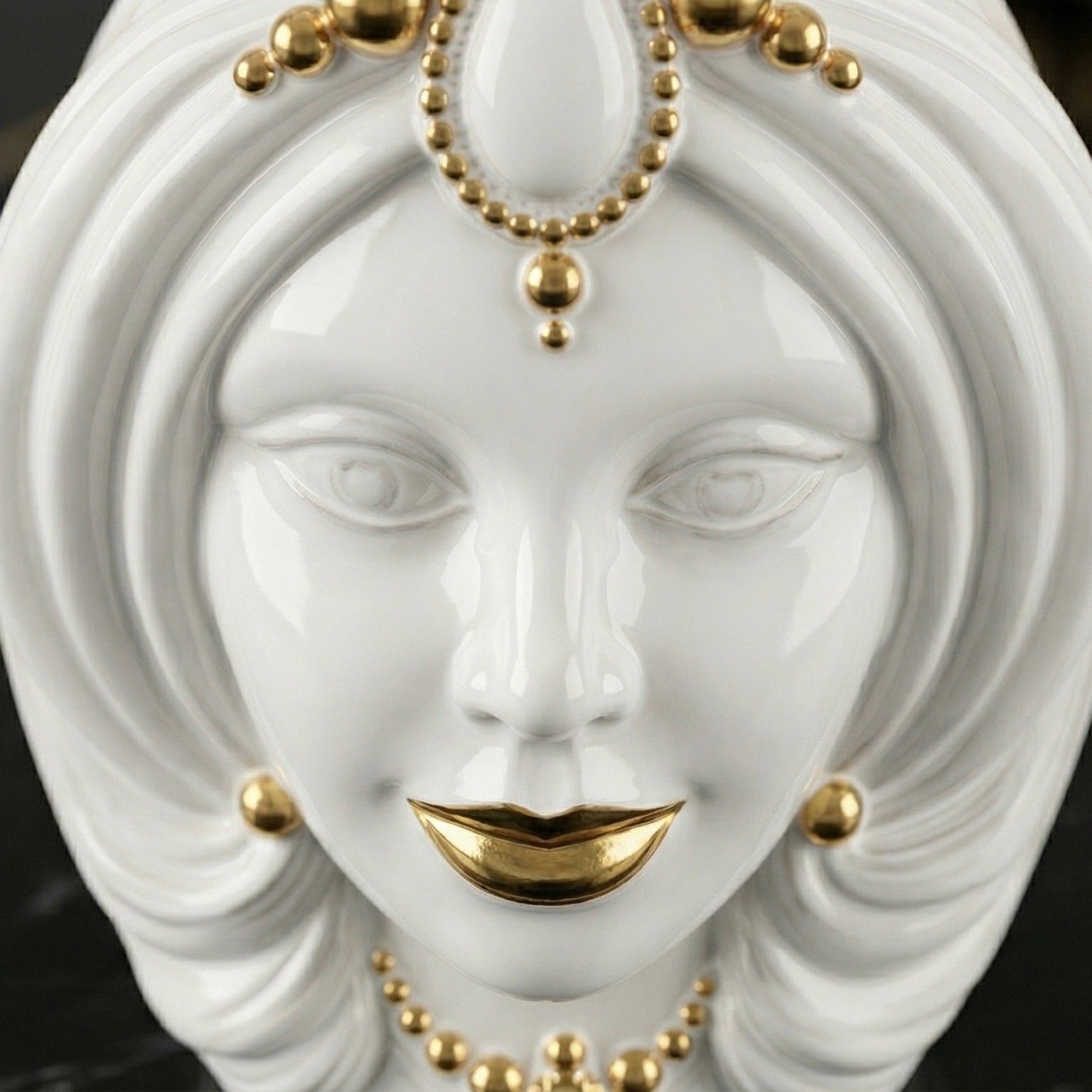 Testa di Moro Vase H 38 cm / 15", Woman – Testa di Moro from Caltagirone, Sicily