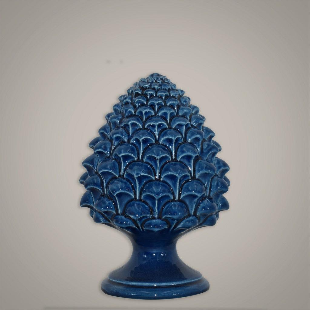 Pigna semilavorata altezza 15/35 Blu Intenso - Ceramiche di Caltagirone Sofia