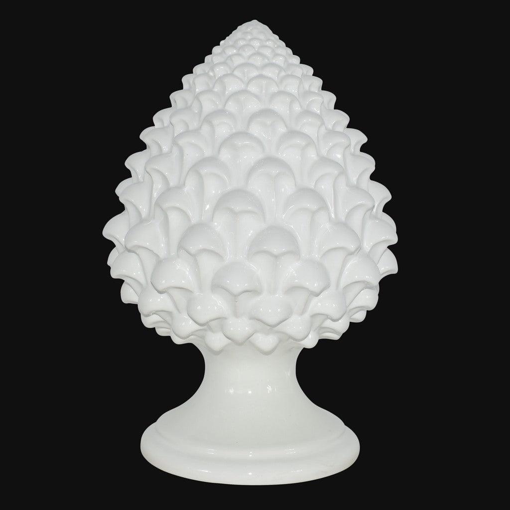 Pigna semilavorata altezza 15/35 white line - Ceramiche di Caltagirone Sofia