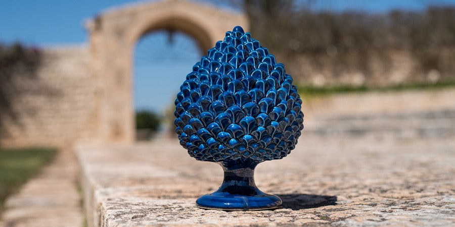 Pigne siciliane in ceramica artigianale