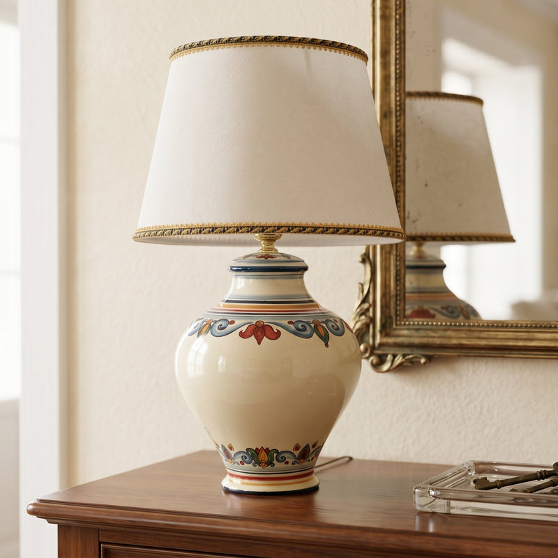 Lampe Boccia Sicilienne H 35 cm - Decor Sicily | Ceramique Caltagirone - tradition des lampes italiennes
