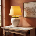 Sicilian Round Ball Lamp H 27 cm / 10.6" – Italian ceramic from Caltagirone, Sicily