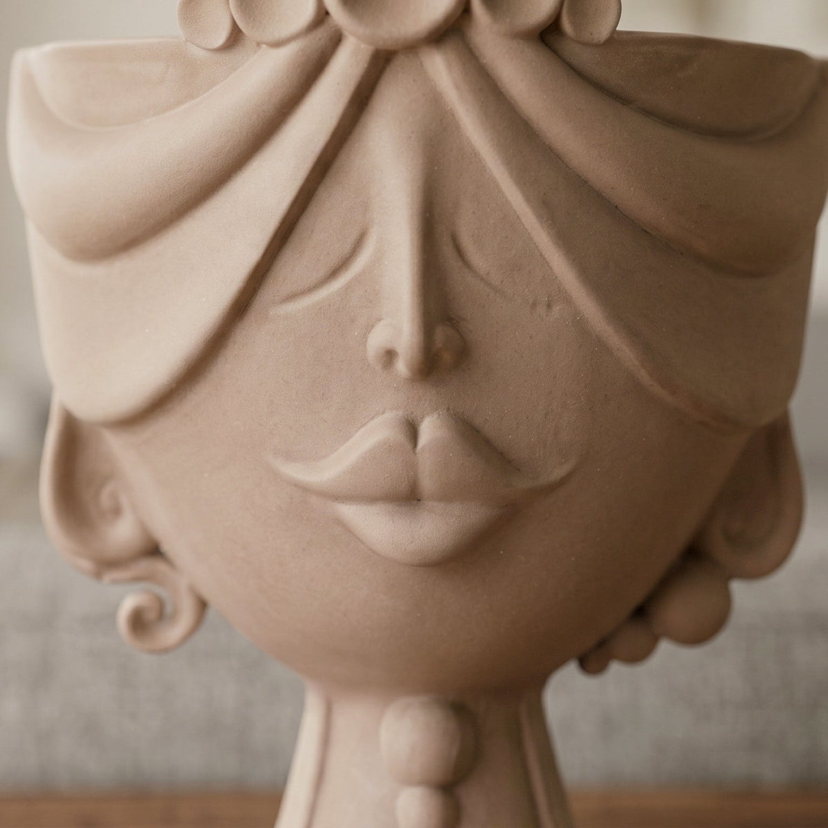 Zahira Sicilian Moor's Head H 30 cm / 11.8", Woman – Testa di Moro from Caltagirone, Sicily