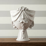Cabeza Zahira H 30 cm, Hombre, White Line – Testa di Moro de Caltagirone, Sicilia