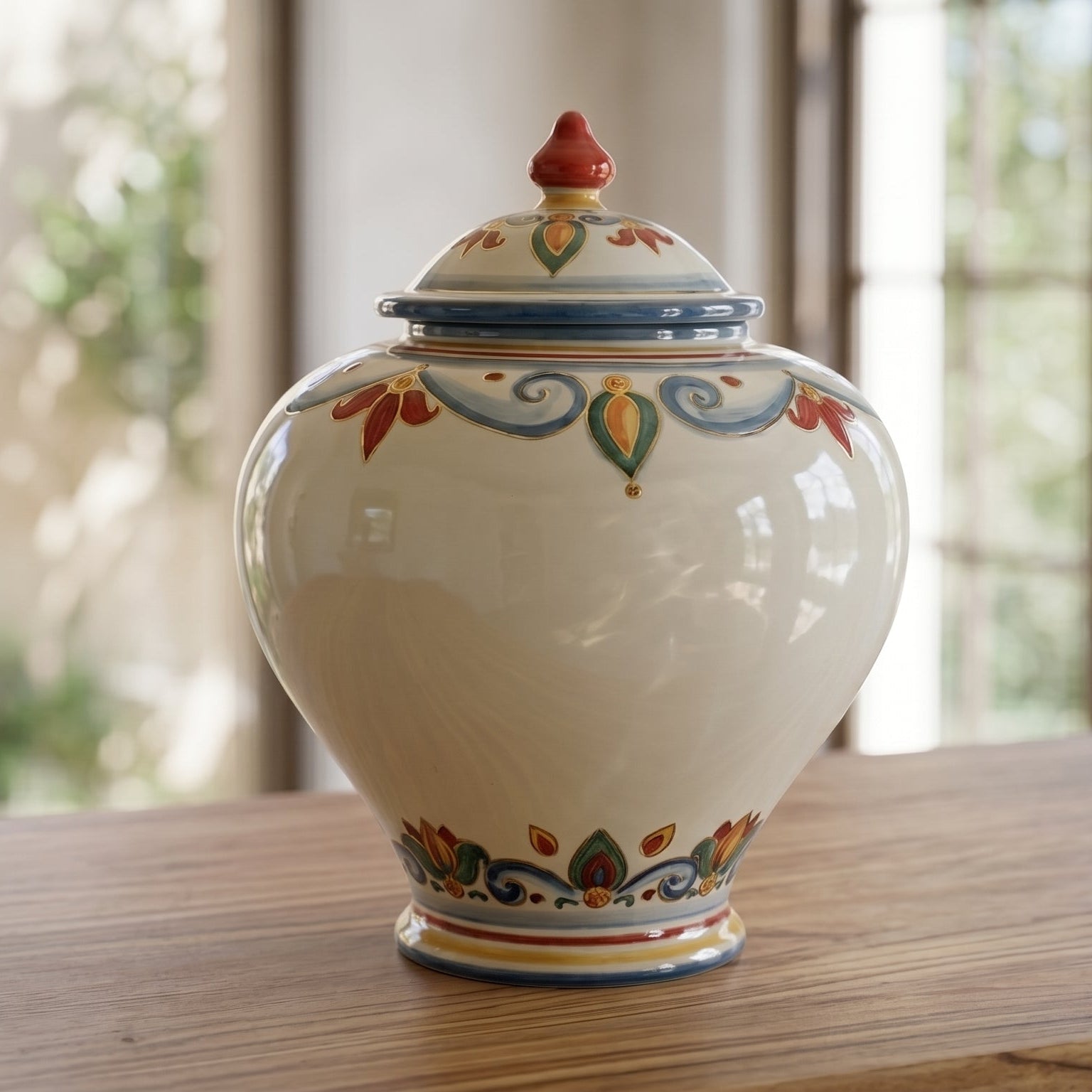 Grand Vase en Céramique – Décor Sicily | Majolique sicilienne de Caltagirone