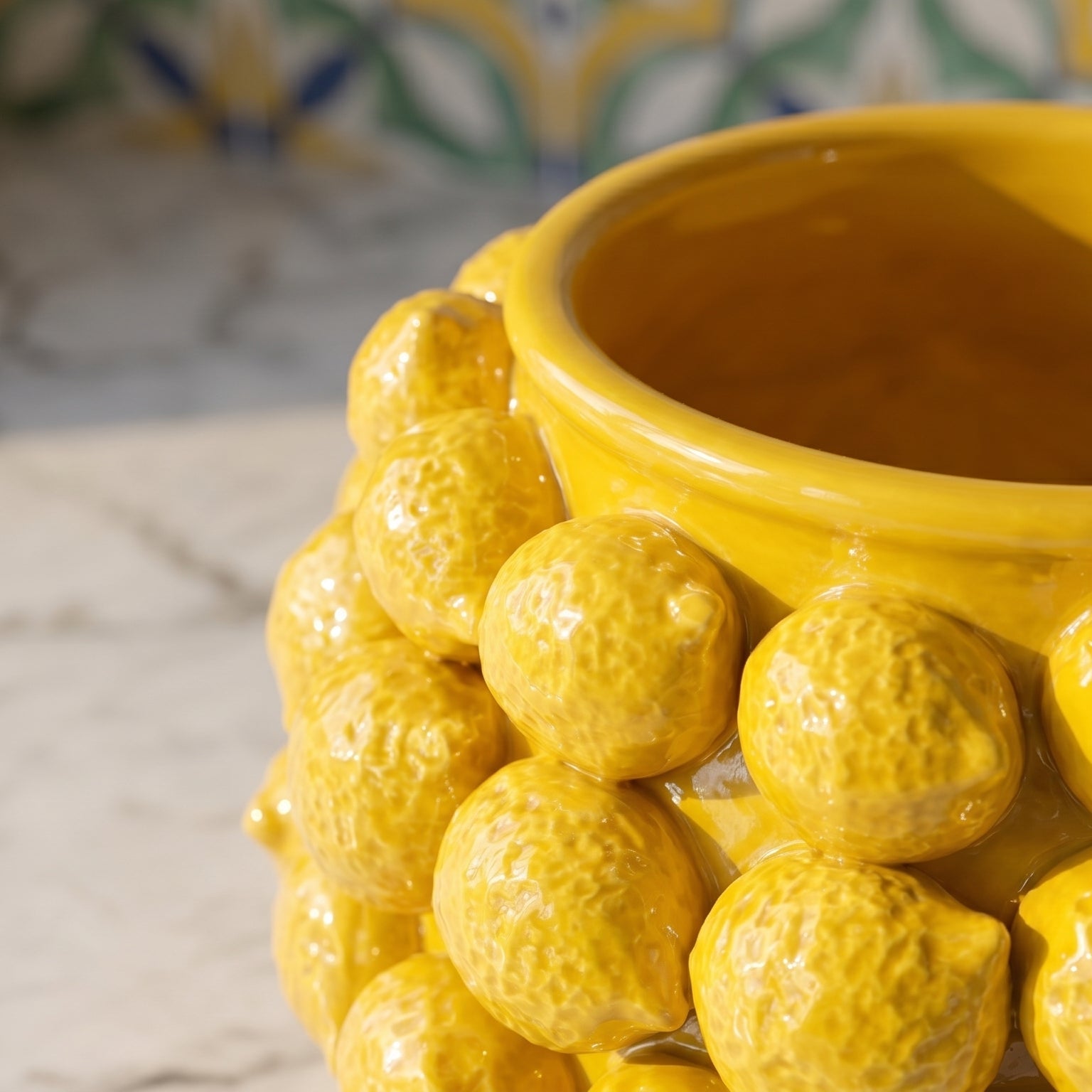 Italian Ceramic Vase – Italian ceramic from Caltagirone, Sicily