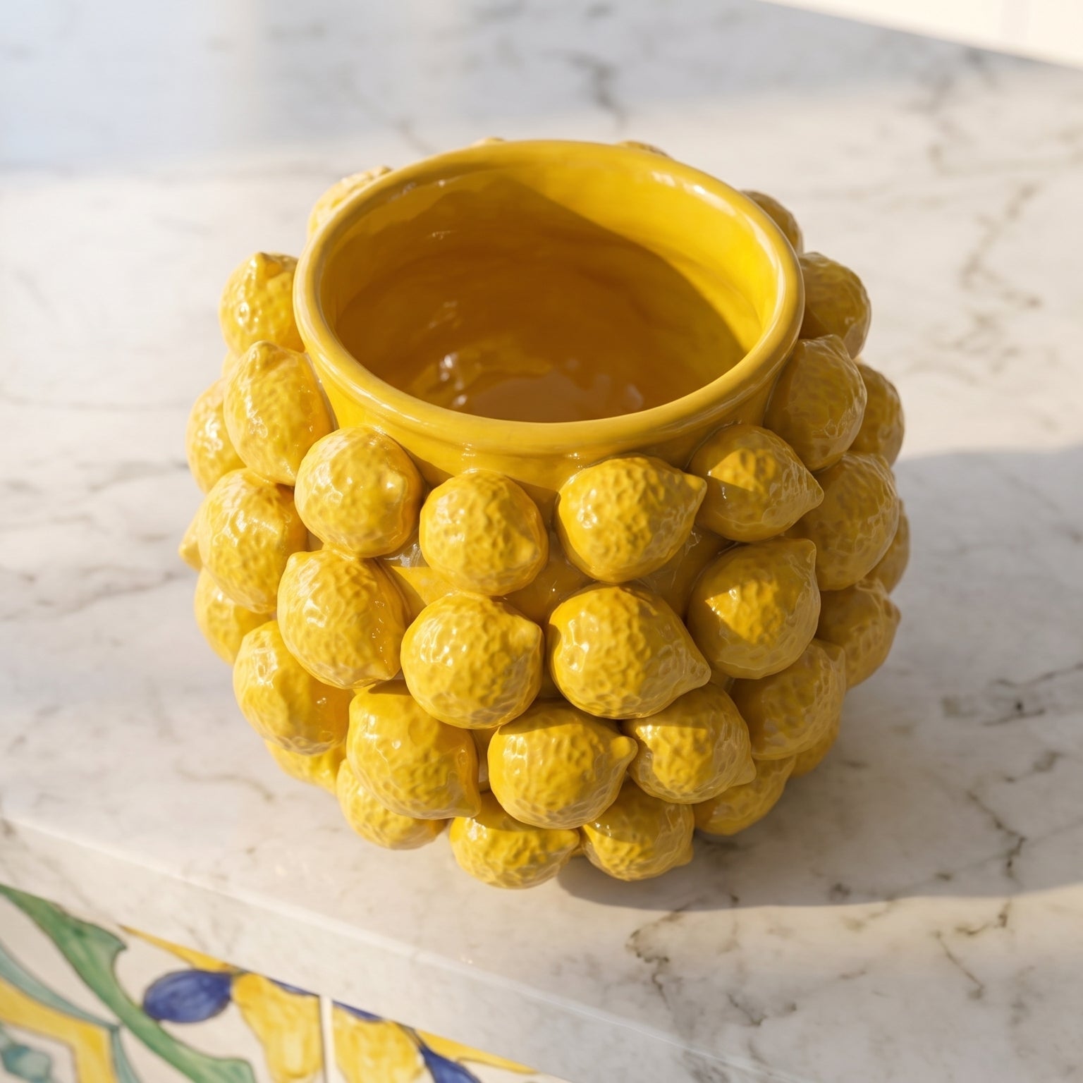 Italian Ceramic Vase – Italian ceramic from Caltagirone, Sicily