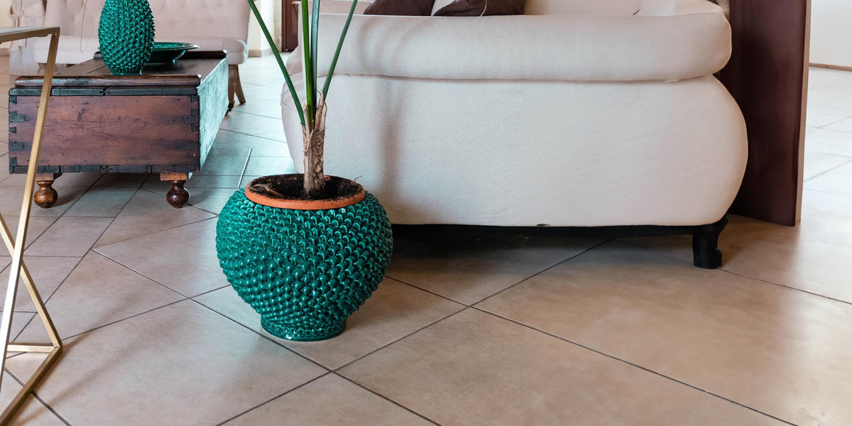 15-cachepot-pigna - Ceramiche di Caltagirone Sofia