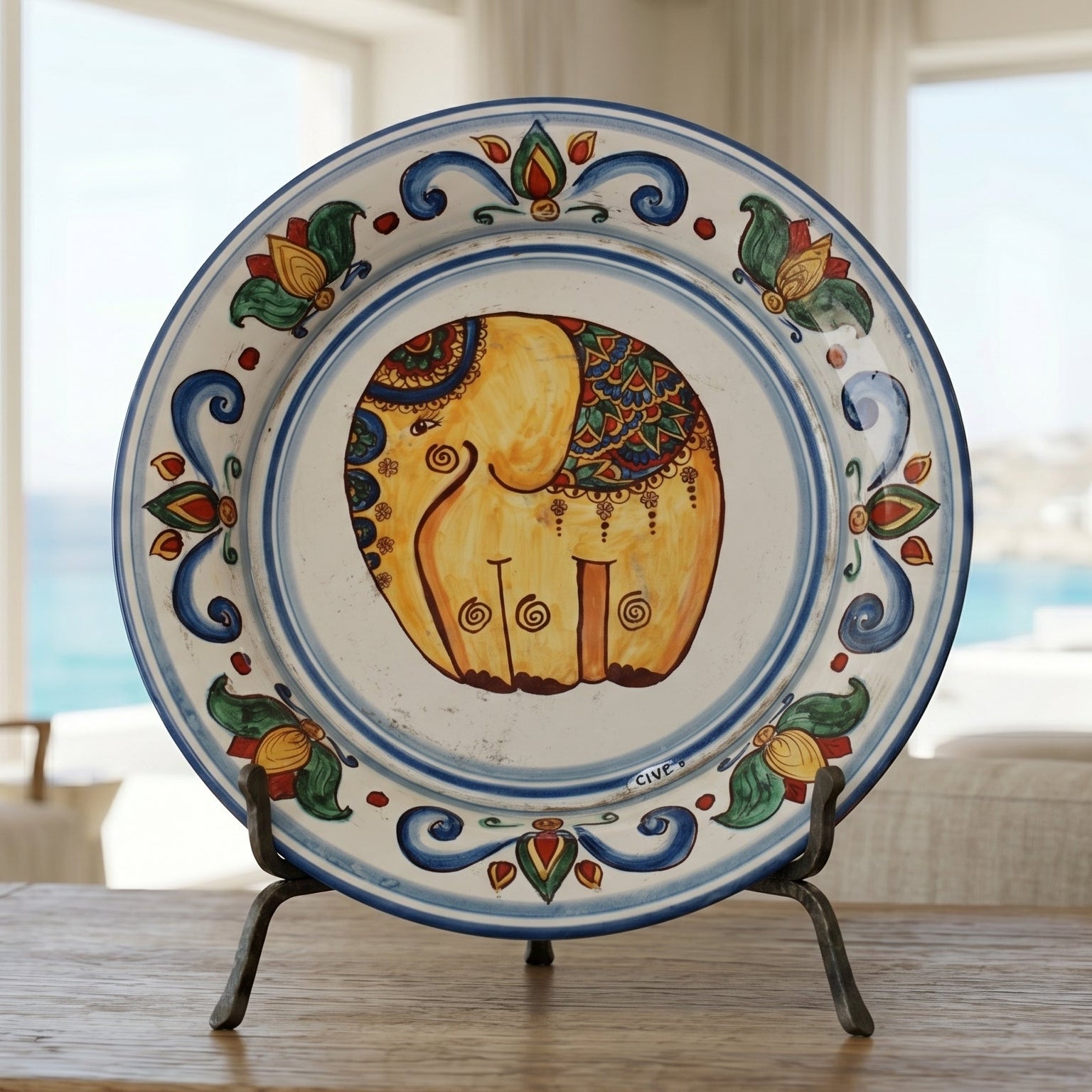 Sicilian Ceramic Elephant – Caltagirone Ceramic – Sicilian artisan tradition