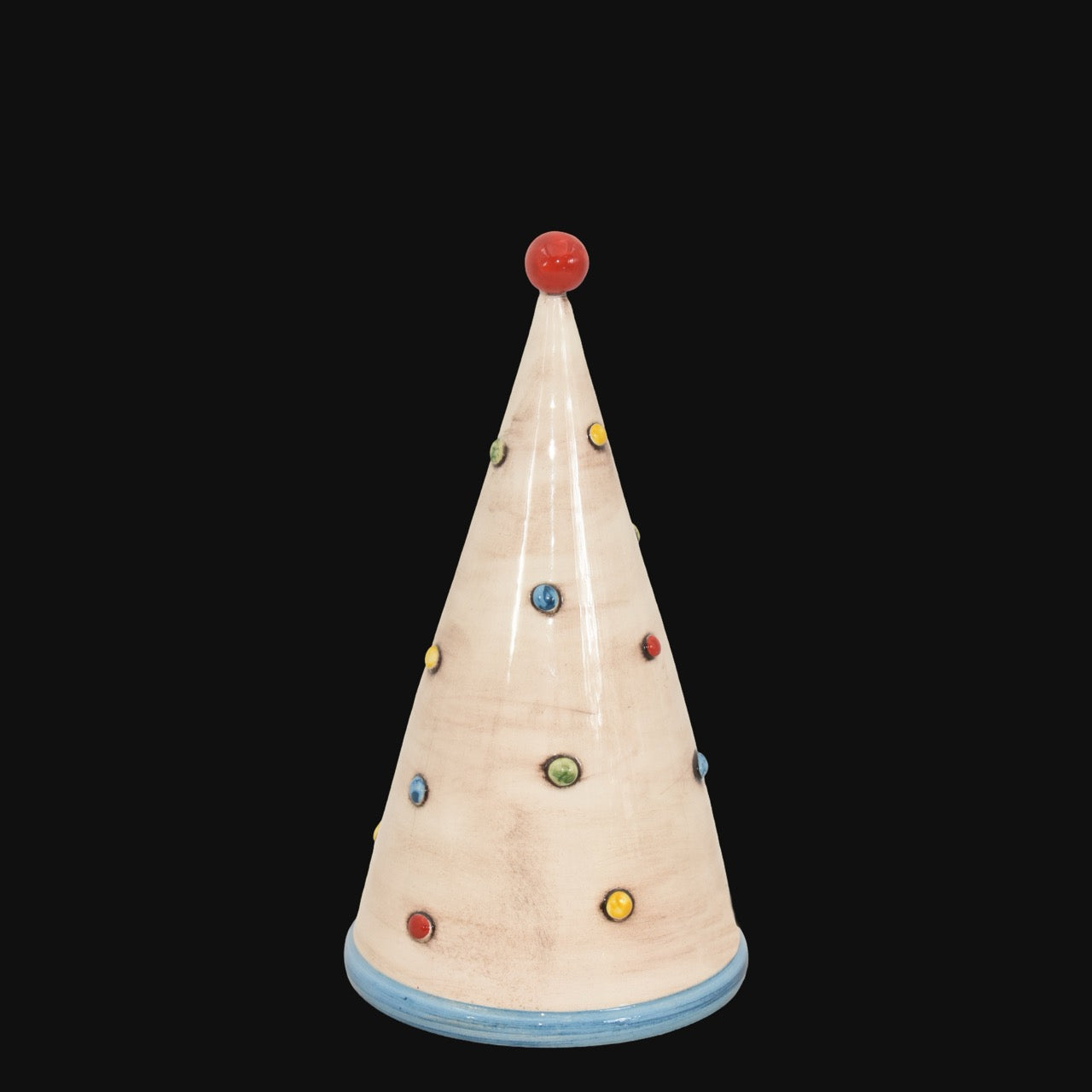 Modern Christmas tree in artistic ceramic of Caltagirone, Italian Pottery Made in Italy