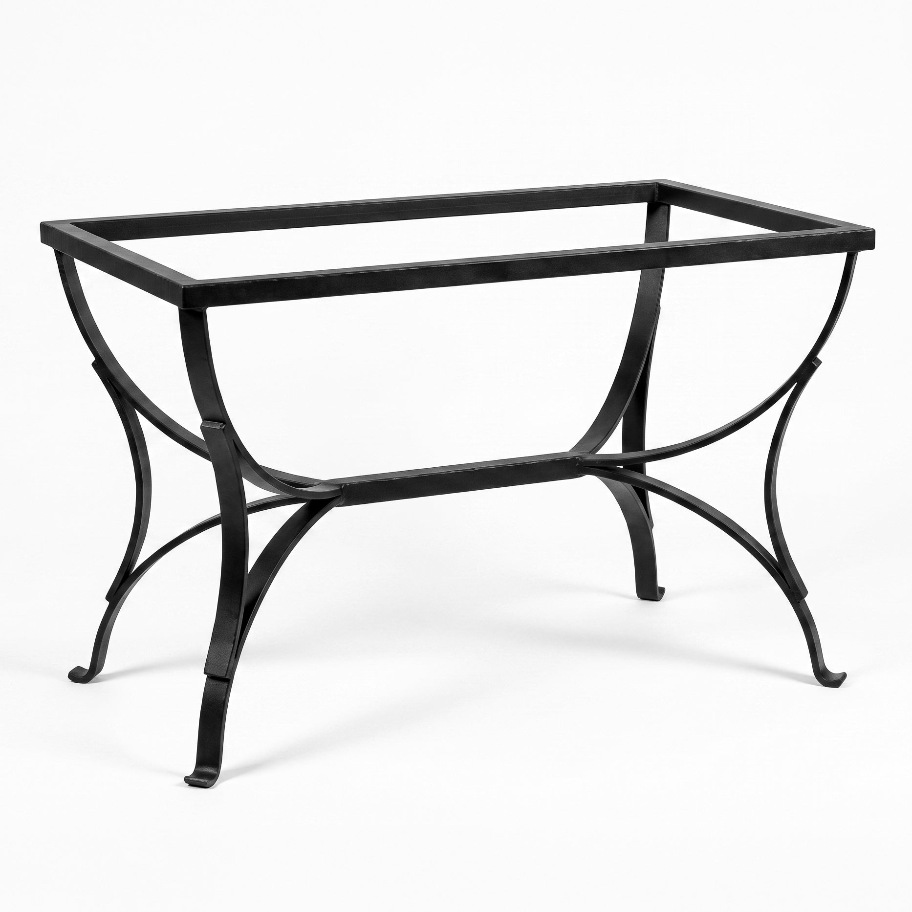Lavastein-Tisch Sizilien 75×115 cm, Calatino Ornament – Italienische Keramik aus Caltagirone, Sizilien