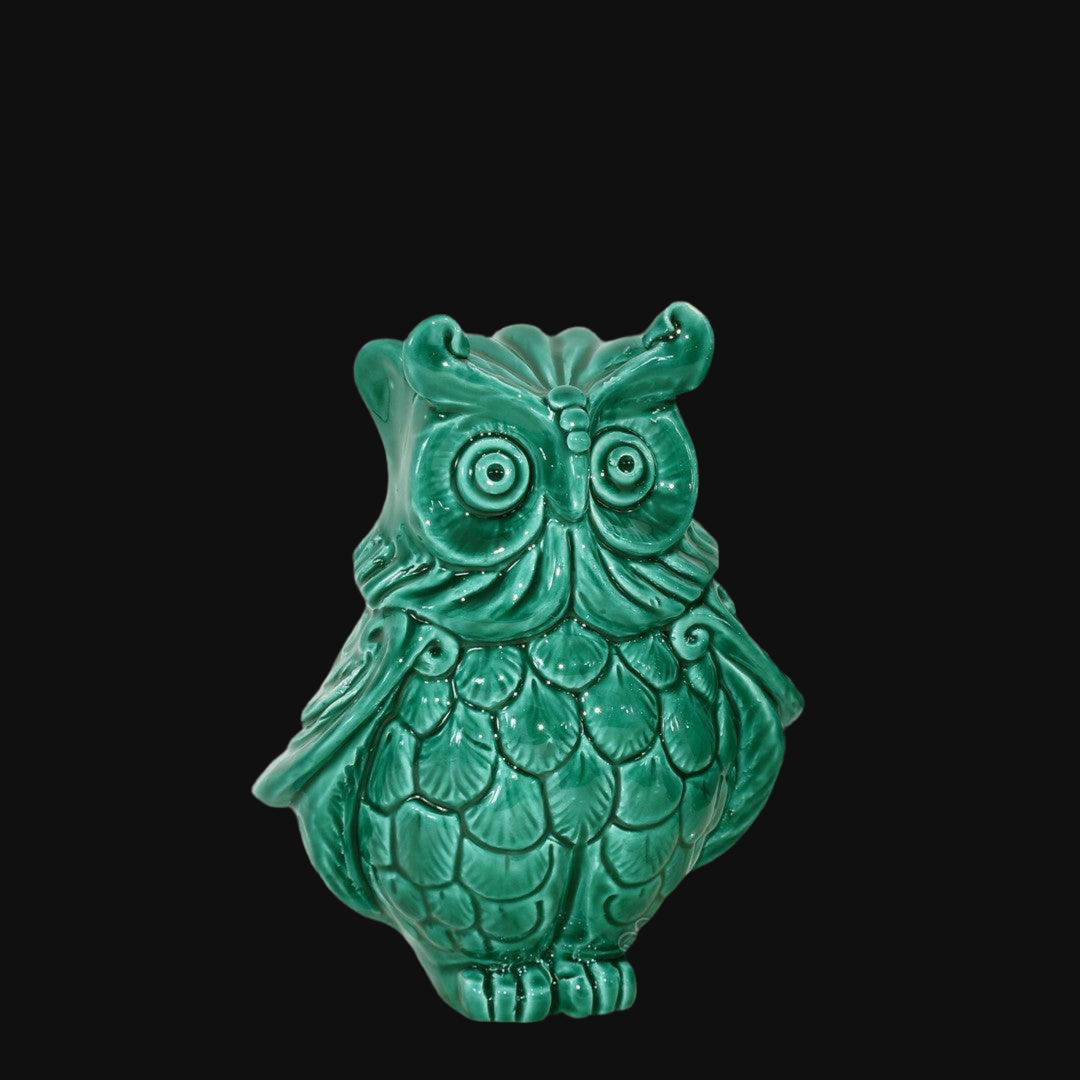 Owl in ceramics of Caltagirone - Artistic ceramics Sofia