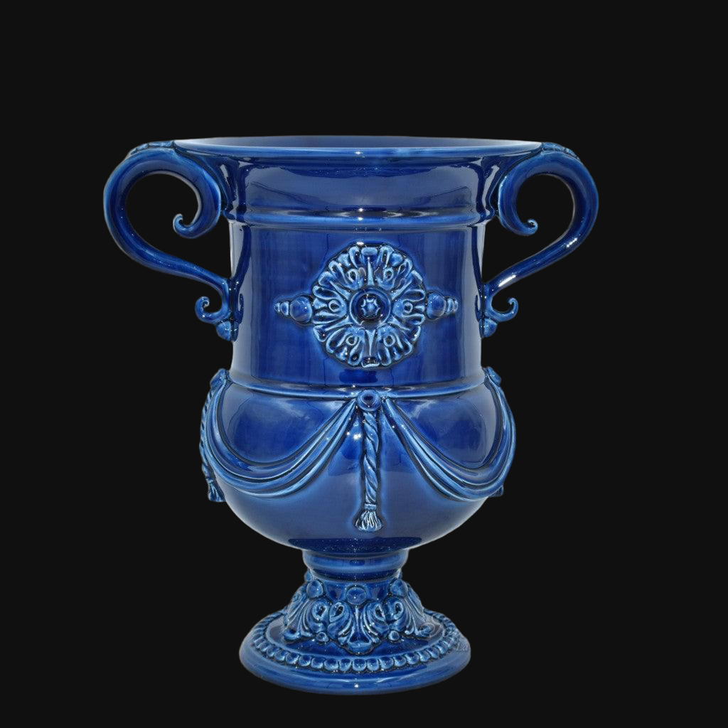 Monumental vase h 31 Deep Blue