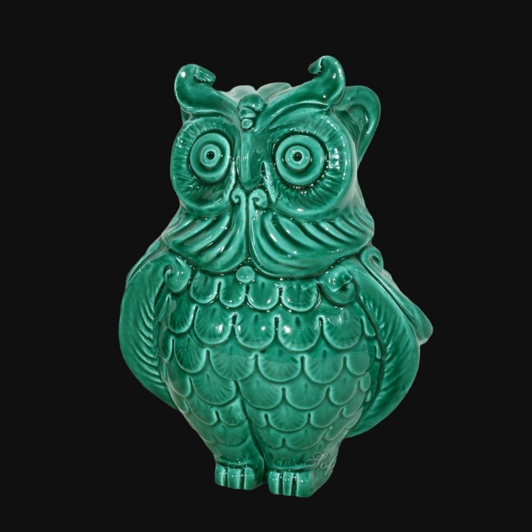 Owl in ceramics of Caltagirone - Artistic ceramics Sofia