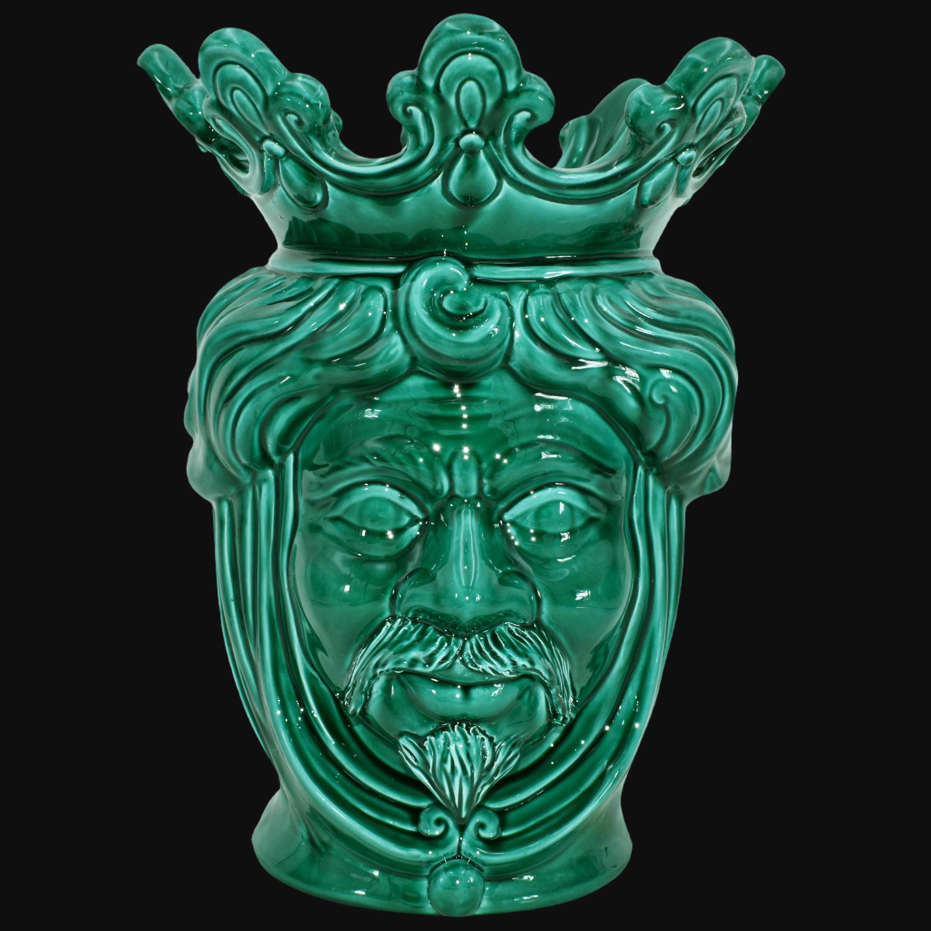 Modern Sicilian ceramic "Moor's head" from Caltagirone.