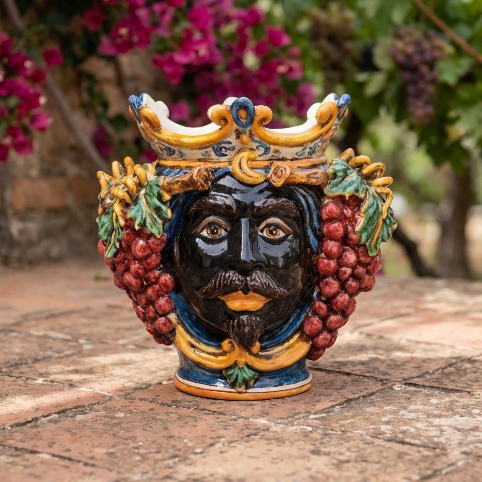 Head h 25 with grapes blue/orange male