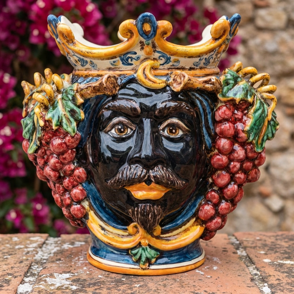 Head h 25 with grapes blue/orange male