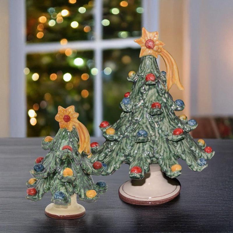 Sizilianischer Weihnachtsbaum Keramik – Italienische Keramik aus Caltagirone, Sizilien