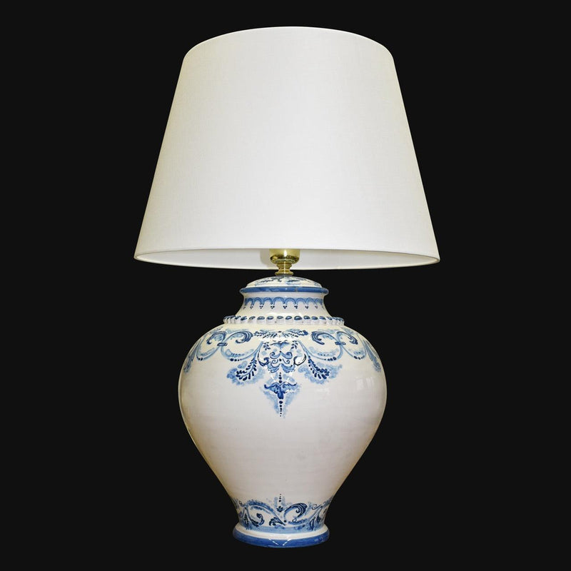 Lampe Boccia Sicilienne H 35 cm - Linea Masha | Ceramique Caltagirone - tradition des lampes italiennes