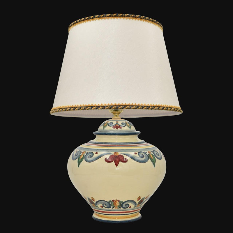 Italian Ball Ceramic Lamp, Decoro Sicily – Sicilian ceramic lamp handcrafted in Caltagirone
