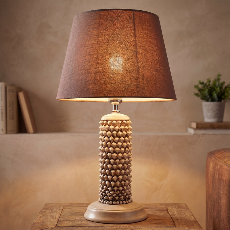Pomme de Pin Sicilienne en Ceramique H 60 cm - Madreperla Antichizzato | Ceramique artisanale de Caltagirone, Sicile