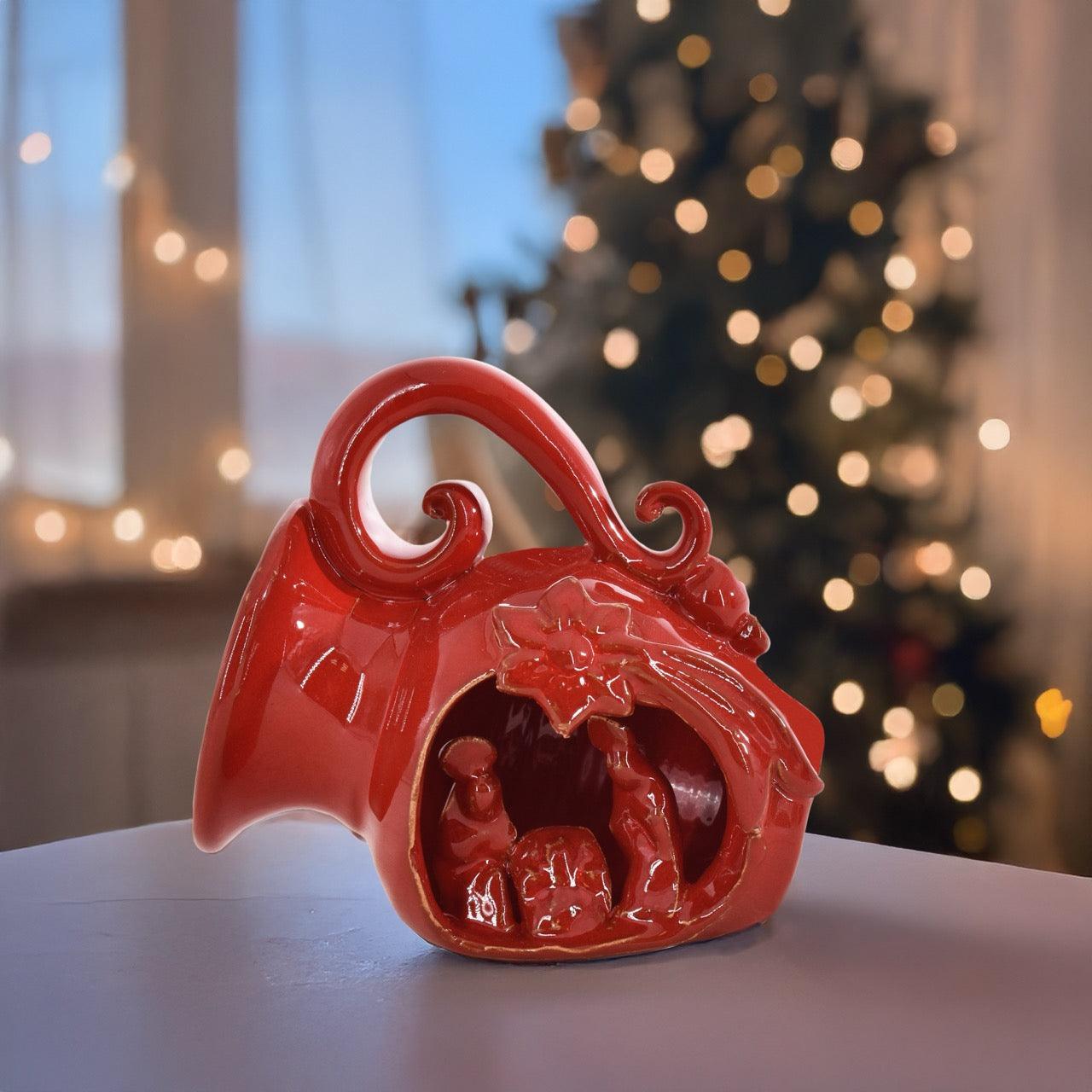 Natività mini giara h 10 linea moderna in diverse colorazioni - Ceramiche di Caltagirone Sofia