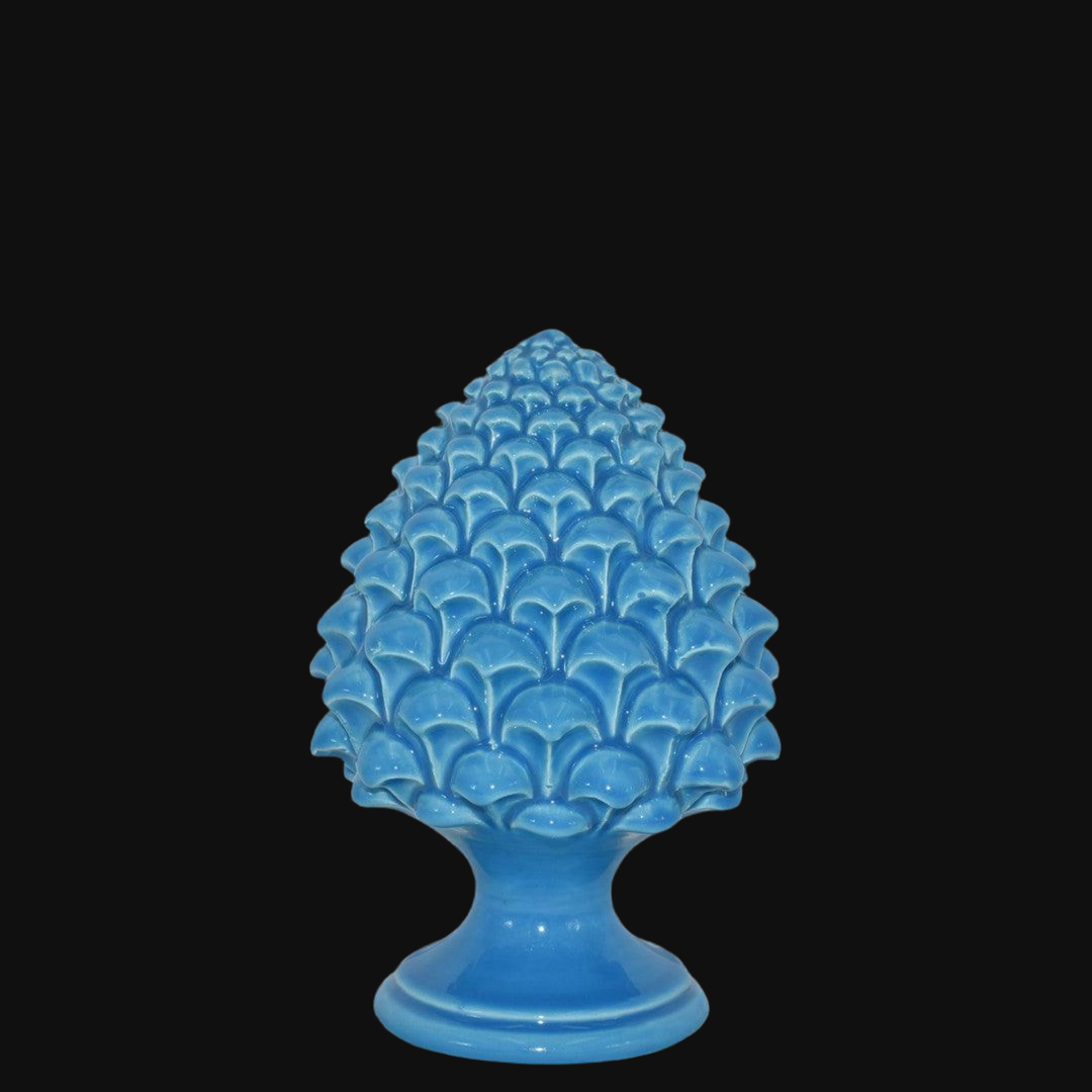 Pigna semilavorata altezza 15/35 Turchese - Ceramiche di Caltagirone Sofia