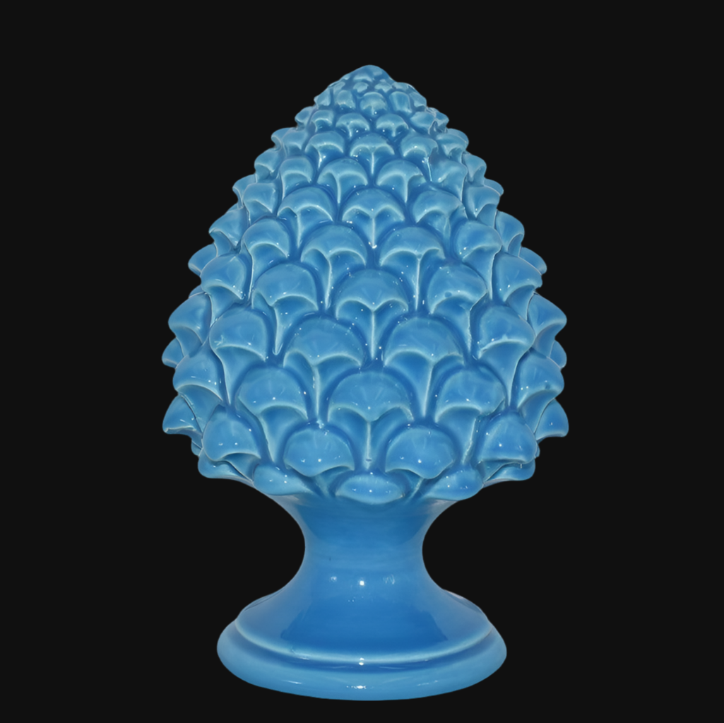 Pigna semilavorata altezza 15/35 Turchese - Ceramiche di Caltagirone Sofia