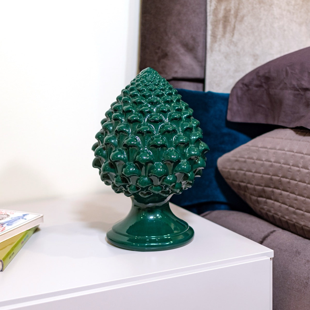 Pigna semilavorata altezza 15/35 Verde Antico - Ceramiche di Caltagirone Sofia