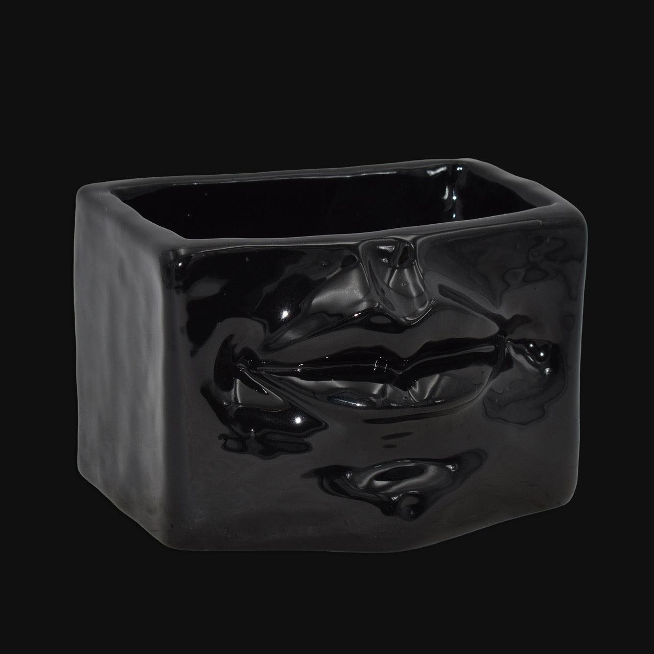 Scatola con espressione black line - Ceramica artistica di Caltagirone - Ceramiche di Caltagirone Sofia