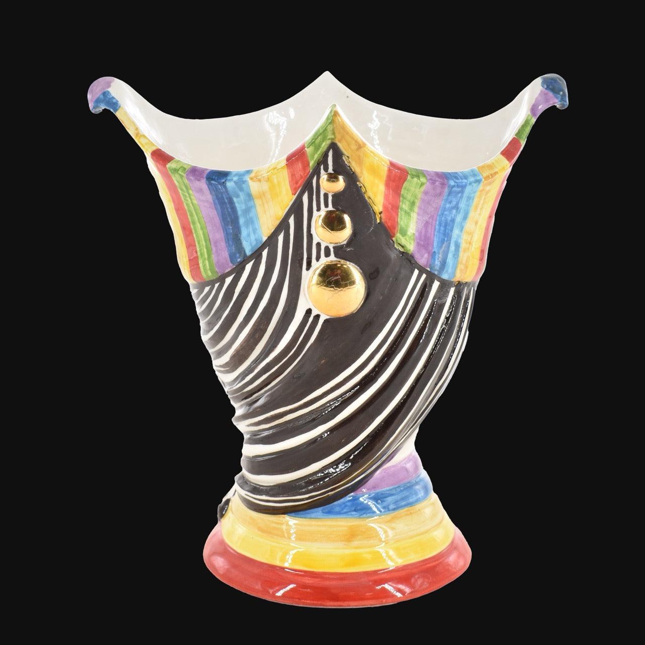 Testa di Moro "Aisha" 25 cm White and Color - Viso di Donna in Ceramica Siciliana - Ceramiche di Caltagirone Sofia