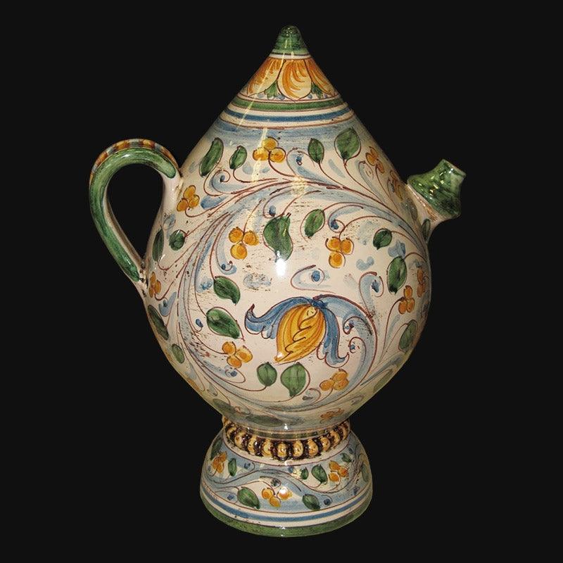 Bummulu Malandrino h 25 Antico Fogliame in ceramica artistica di Caltagirone - Ceramiche di Caltagirone Sofia