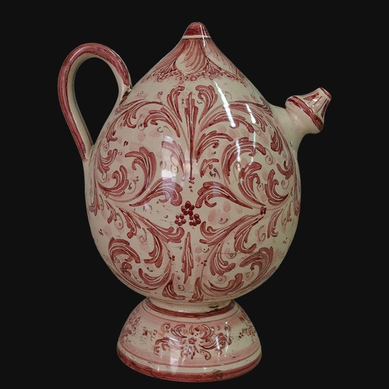 Bummulu Malandrinu h 25 s. d'arte mono bordeaux in ceramica artistica - Ceramiche di Caltagirone Sofia
